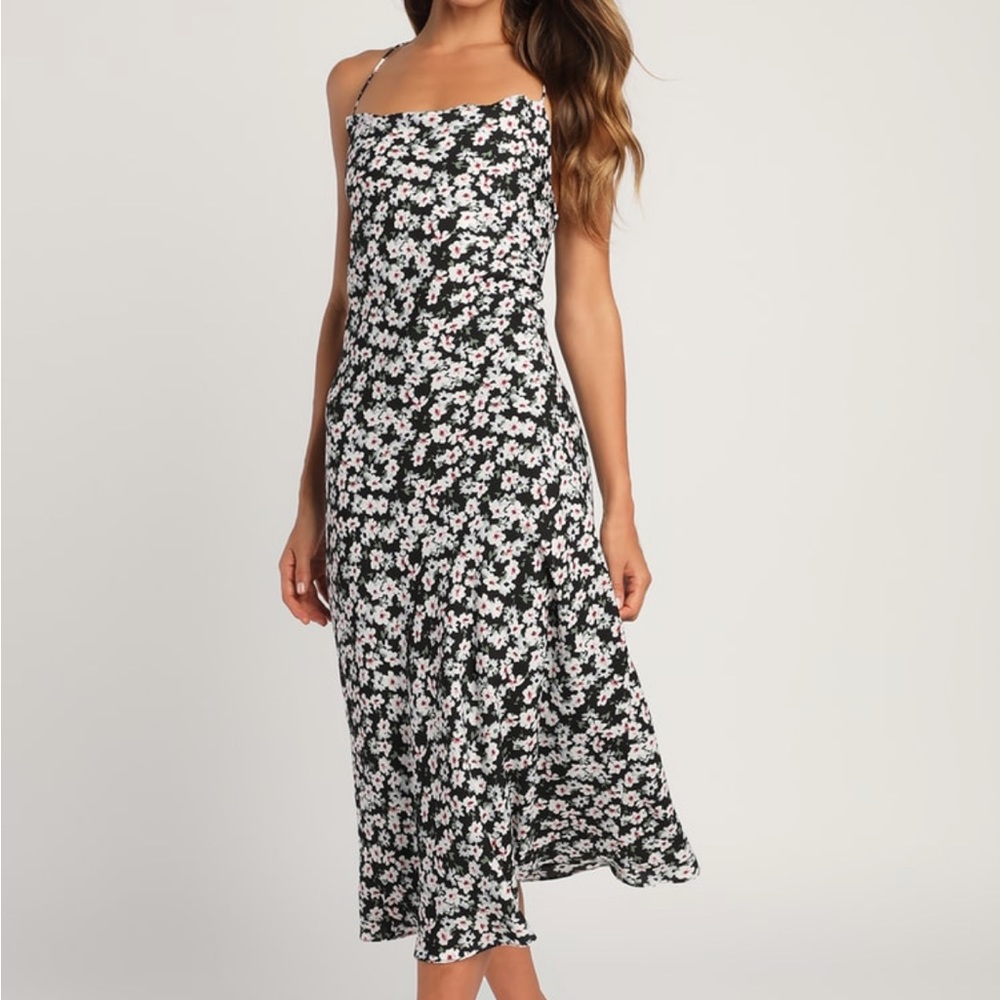 Floral Print MIDI Dress